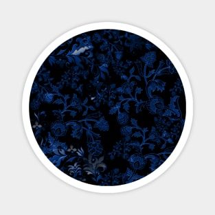 Old fashioned blue on black Magnet